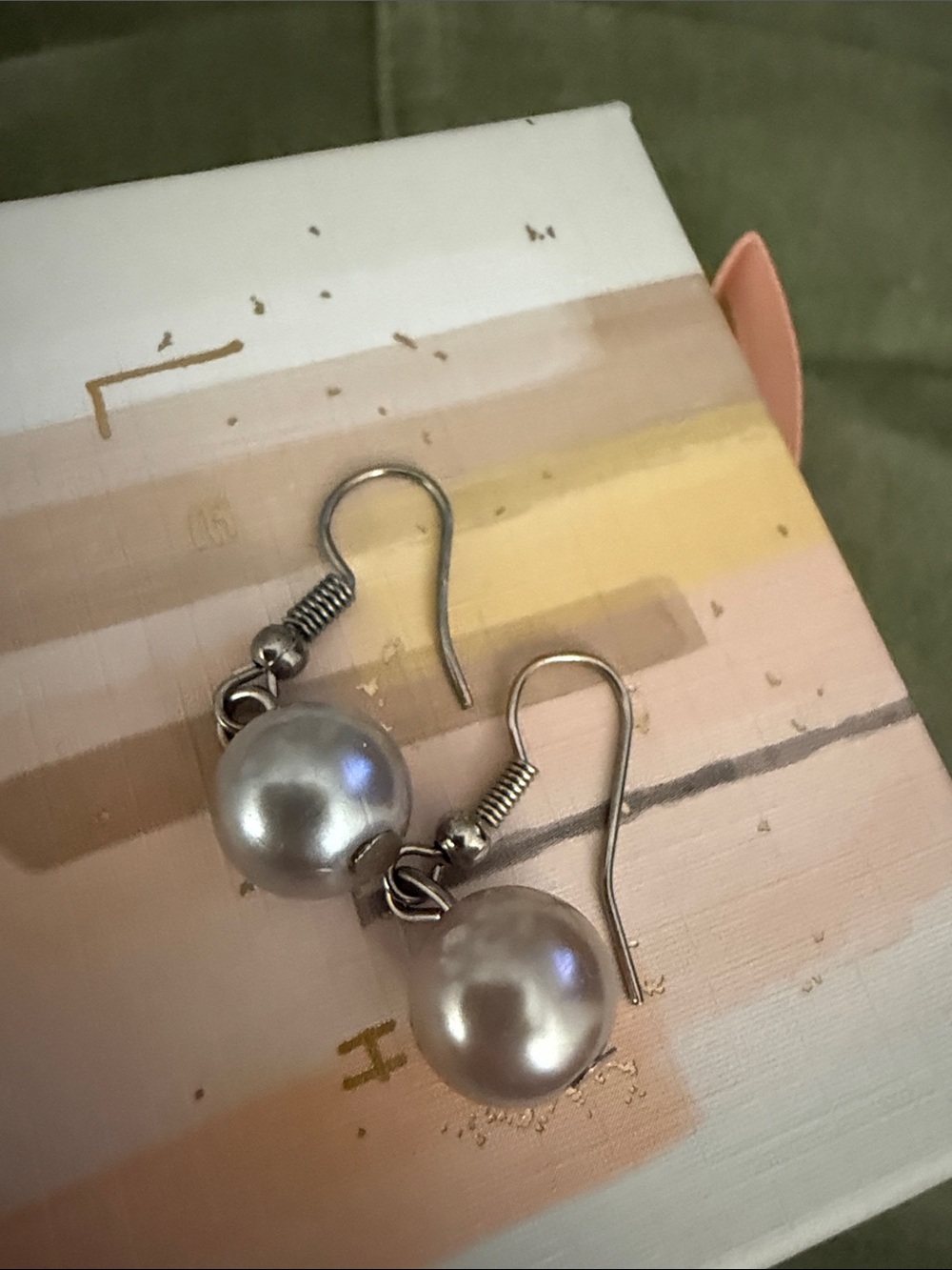 Silver Tone Pearl Drop Earrings - Women Jewelry